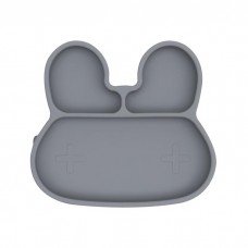 Silikoninė lėkštė BUNNY - GREY